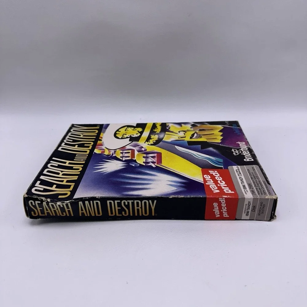 Search And Destroy Broderbund IBM PC‎ TANDY BOX ONLY NO GAME Vintage